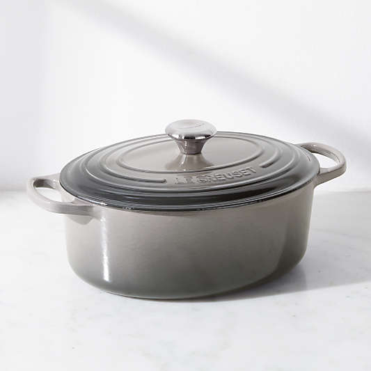 Le Creuset ® Signature Oval 5-Qt. Oyster Grey Enameled Cast Iron Dutch Oven