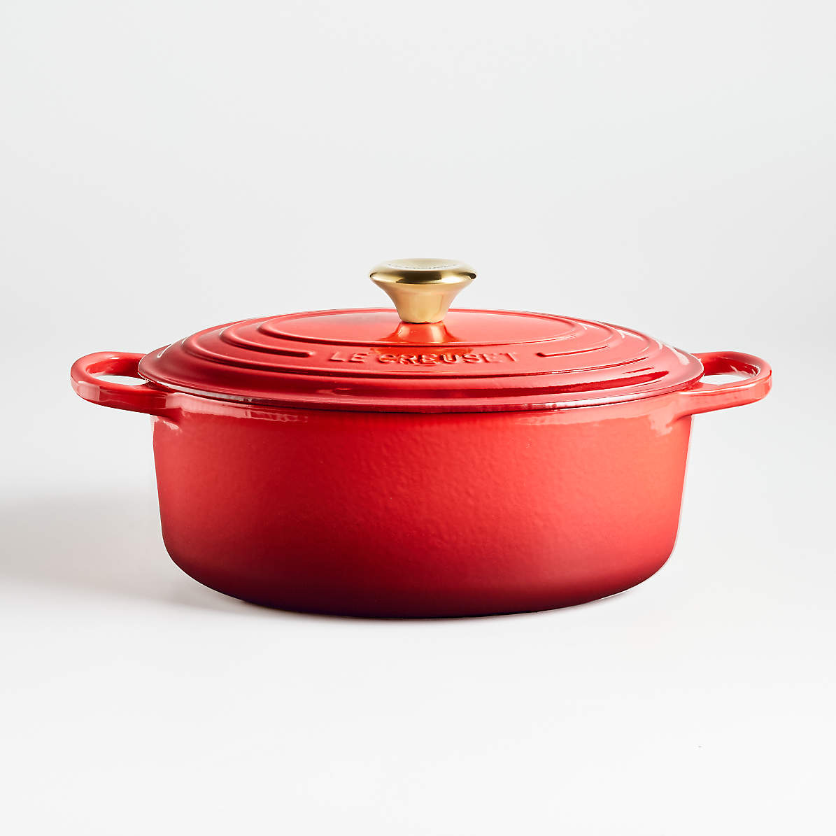 Le Creuset Signature 15.5 Quart Oval Dutch Oven with Stainless Steel Knob