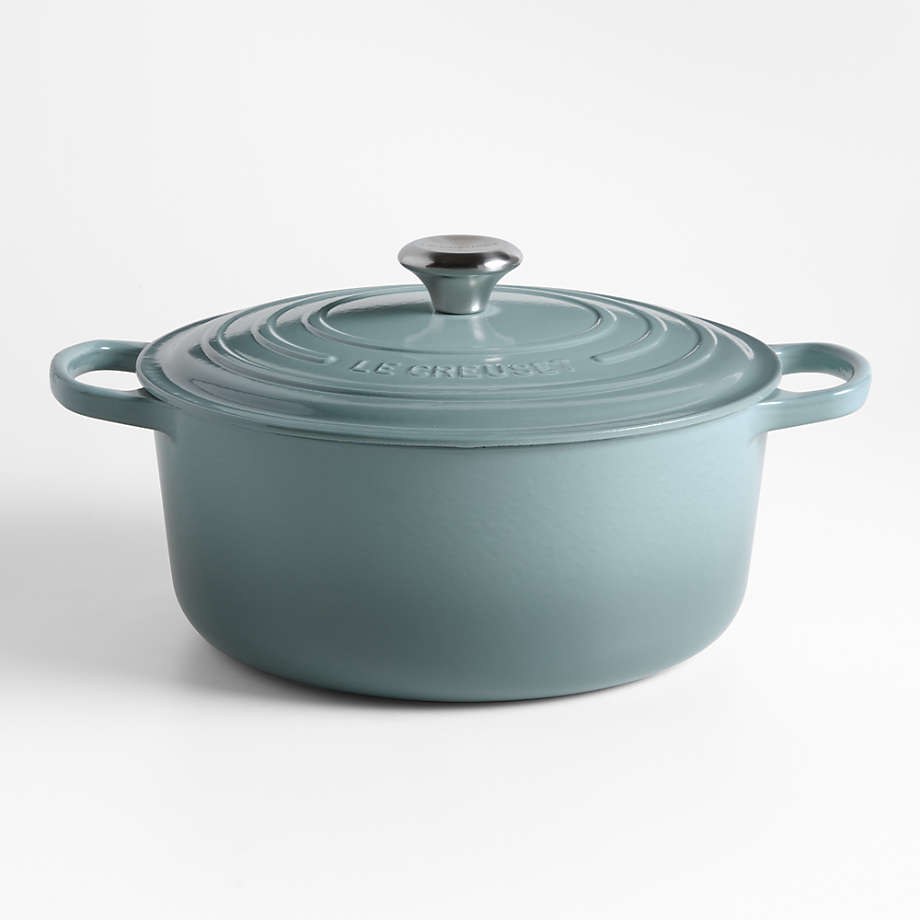 Seasalt Le Creuset Signature Round 7.25-Qt. Cream Dutch Oven with Lid + Reviews | Crate & Barrel