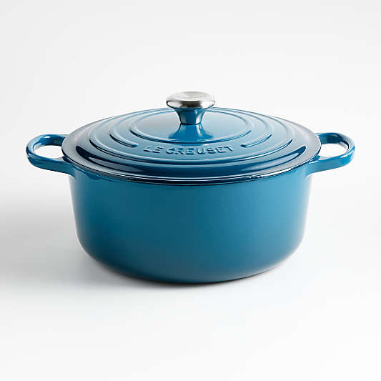 Le Creuset ® Signature 7.25-Qt. Deep Teal Enameled Cast Iron Dutch Oven