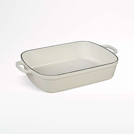 Le Creuset ® Signature 7-Qt. White Enameled Cast Iron Roasting Pan