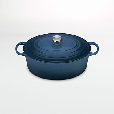View Le Creuset ® Deep Teal Signature 8-Qt. Oval Dutch Oven details
