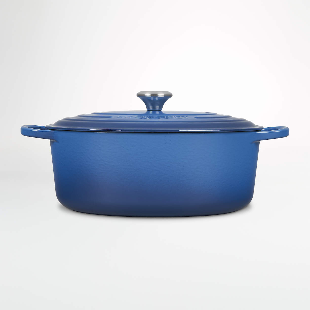 Le Creuset Signature Oval 8-Qt. Marseille Blue Enameled Cast Iron Dutch ...