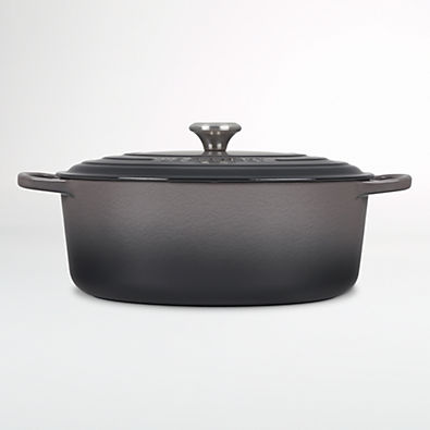 View Le Creuset ® Oyster Signature 8-Qt. Oval Dutch Oven details
