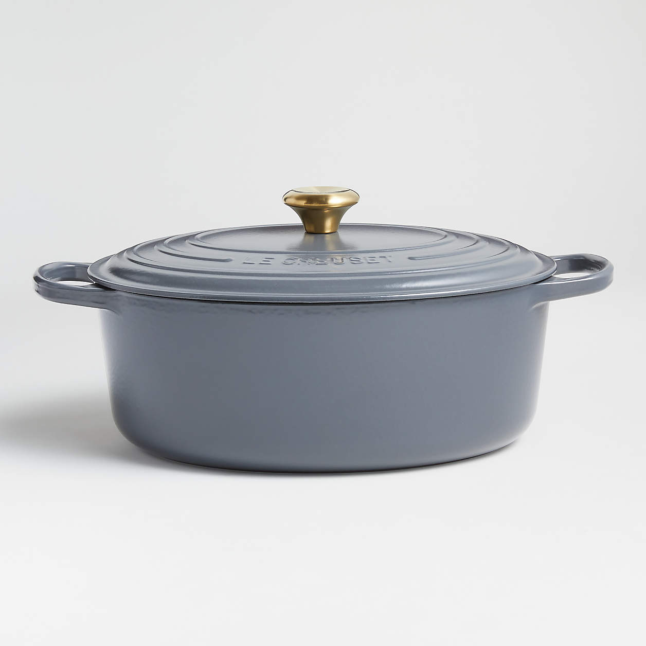 Le Creuset Graphite Signature 8-Qt. Oval Dutch Oven + Reviews | Crate ...