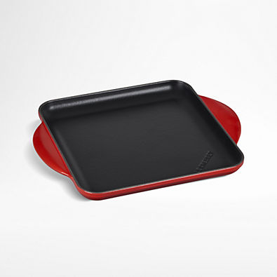 View Le Creuset ® Signature 9.5" Cerise Square Griddle Pan details