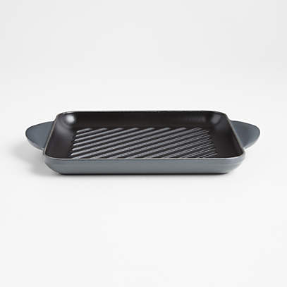 Le Creuset Square Oyster Grey Enameled Cast Iron Signature Grill
