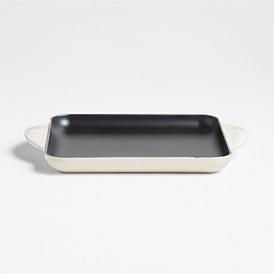View Le Creuset ® Signature Square 9.5" Cream Griddle Pan details