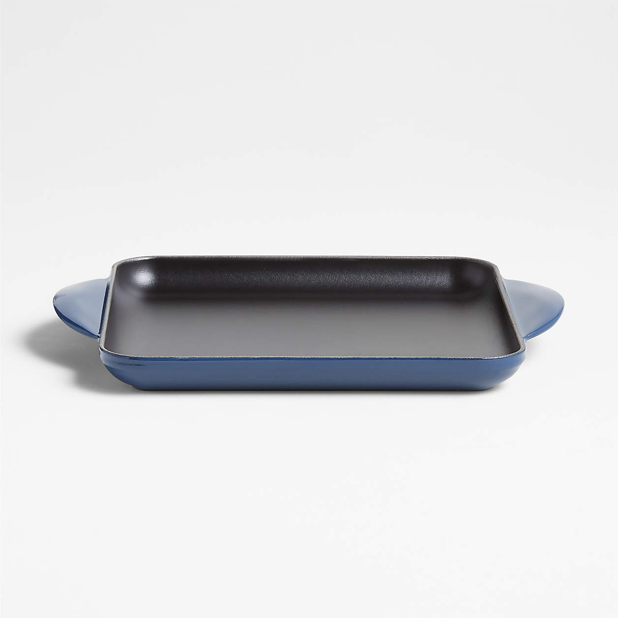 Le Creuset Signature Square 9.5" Ink Blue Enameled Cast Iron Griddle