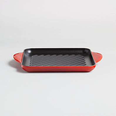 View Le Creuset ® Signature Cerise 9.5" Square Grill Pan details