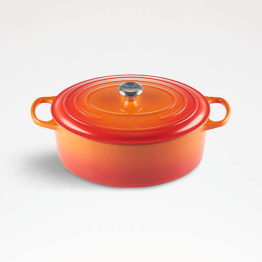 Le Creuset ® Signature Oval 9.5-Qt. Flame Orange Enameled Cast Iron Dutch Oven