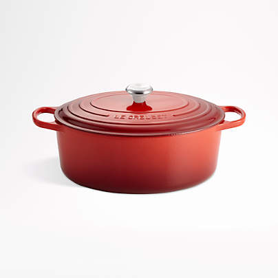 Le Creuset ® Signature Oval 9.5-Qt. Cerise Red Enameled Cast Iron Dutch Oven