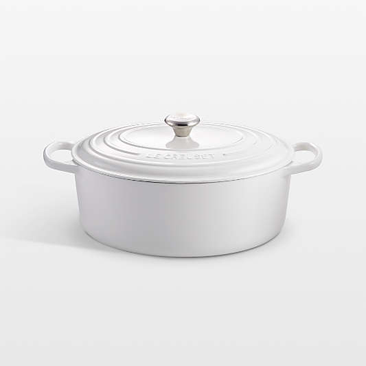 Le Creuset ® Signature 9.5-Qt. White Enameled Cast Iron Oval Dutch Oven