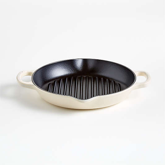 Le Creuset ® Signature 9.75" Cream Deep Round Grill