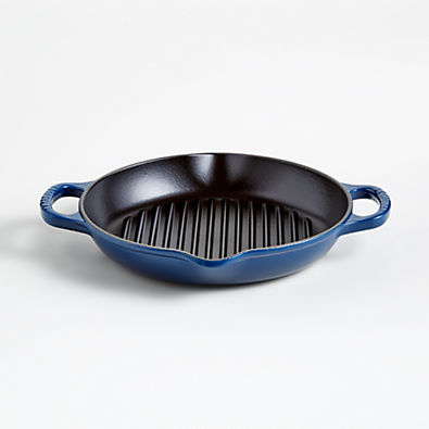 View Le Creuset ® Signature 9.75" Ink Deep Round Grill details
