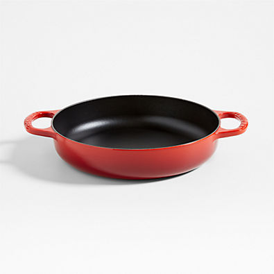 View Le Creuset ® Signature 11" Cerise Enameled Cast Iron Everyday Pan details