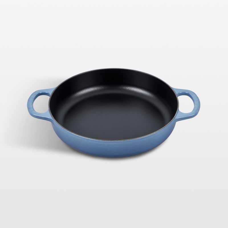 Le Creuset Signature 10.25 Chambray Blue Enameled Cast Iron Skillet +  Reviews