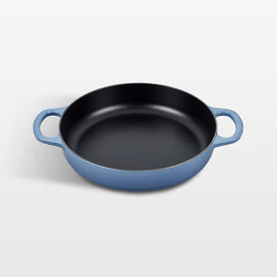 Le Creuset Signature 5-Qt. Chambray Blue Enameled Cast Iron Braiser ...