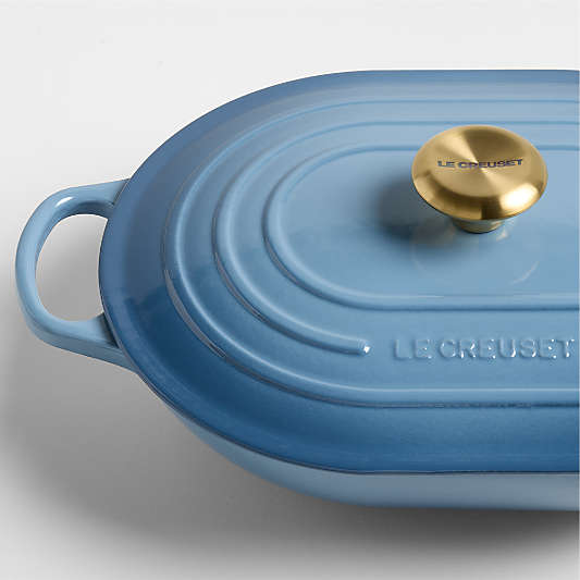 Le Creuset ® 3.75-Qt. Chambray Enameled Cast Iron Covered Oval Casserole Dish