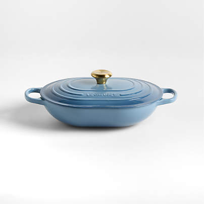 Le Creuset ® 3.75-Qt. Chambray Enameled Cast Iron Covered Oval Casserole Dish