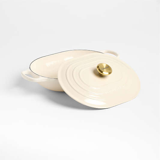 Le Creuset ® 3.75-Qt. Cream Enameled Cast Iron Covered Oval Casserole Dish