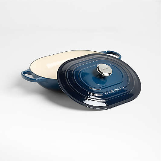 Le Creuset ® 3.75-Qt. Nuit Enameled Cast Iron Covered Oval Casserole Dish