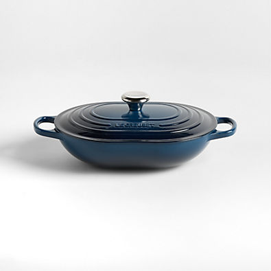 View Le Creuset ® 3.75-Qt. Nuit Enameled Cast Iron Covered Oval Casserole Dish details