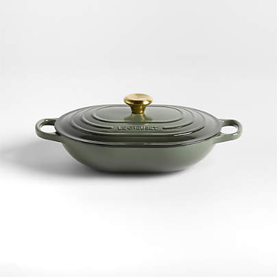 Le Creuset ® 3.75-Qt. Thyme Enameled Cast Iron Covered Oval Casserole Dish