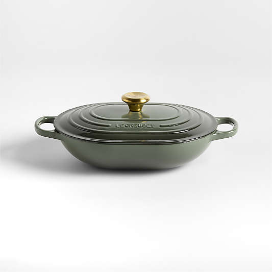 Le Creuset ® 3.75-Qt. Thyme Enameled Cast Iron Covered Oval Casserole Dish