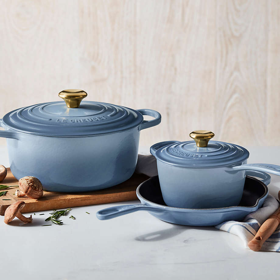 Le Creuset Signature 10.25 Chambray Blue Enameled Cast Iron