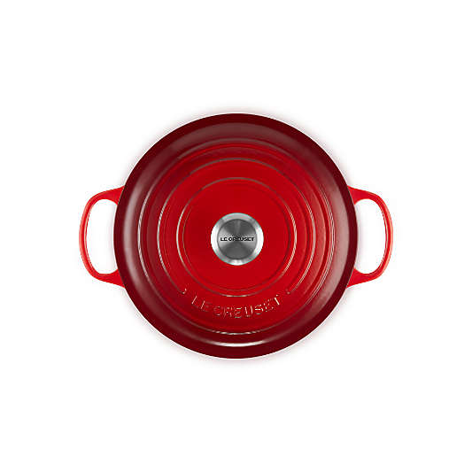 Le Creuset ® Signature 6.5-Qt. Cerise Enameled Cast Iron Deep Round Dutch Oven