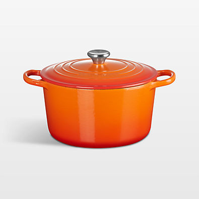 View Le Creuset ® Signature 6.5-Qt. Flame Enameled Cast Iron Deep Round Dutch Oven details