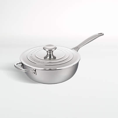 Le Creuset ® Signature 3.5-Qt. Stainless Steel Non-Stick Saucier Pan