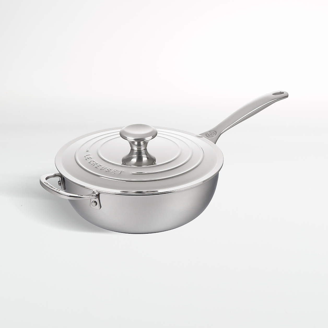 Le Creuset Signature Stainless Steel NonStick 3.5Qt. Saucier Pan
