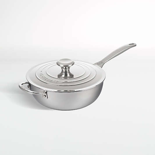 Le Creuset ® Signature 3.5-Qt. Stainless Steel Non-Stick Saucier Pan