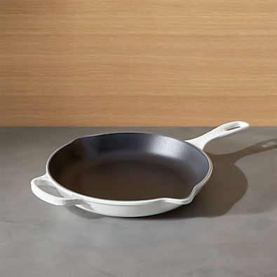 View Le Creuset ® Signature 10.25" White Enameled Cast Iron Skillet details