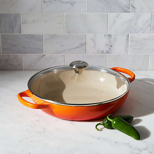 Le Creuset ® Glass Covered 3.5 qt. Flame Buffet Casserole Dish