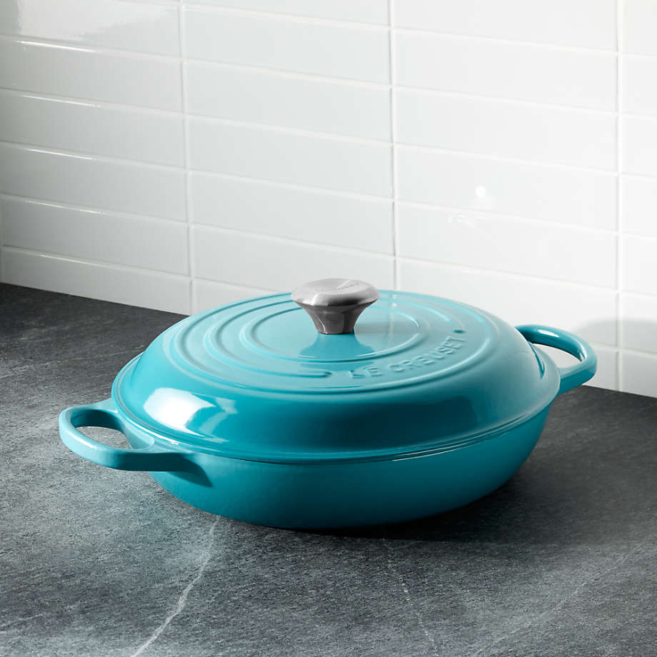 Le Creuset Signature Cast Iron 2.25 qt. Caribbean Braiser