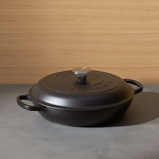 Le Creuset ® Signature 3.5 qt. Licorice Everyday Pan