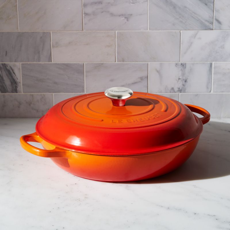 Le Creuset ® Signature 5-qt. Flame Orange Braiser - image 6 of 9