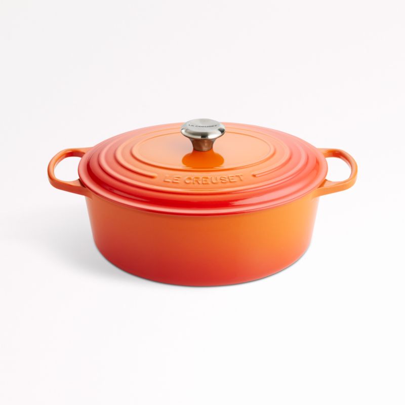 Le Creuset ® Signature Oval 6.75-Qt. Flame Orange Enameled Cast Iron Dutch Oven - image 0 of 8