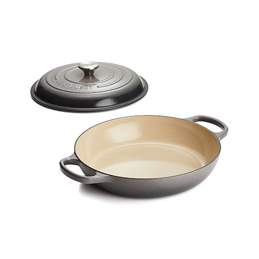 Le Creuset ® Signature 3.5-Qt. Oyster Enameled Cast Iron Braiser