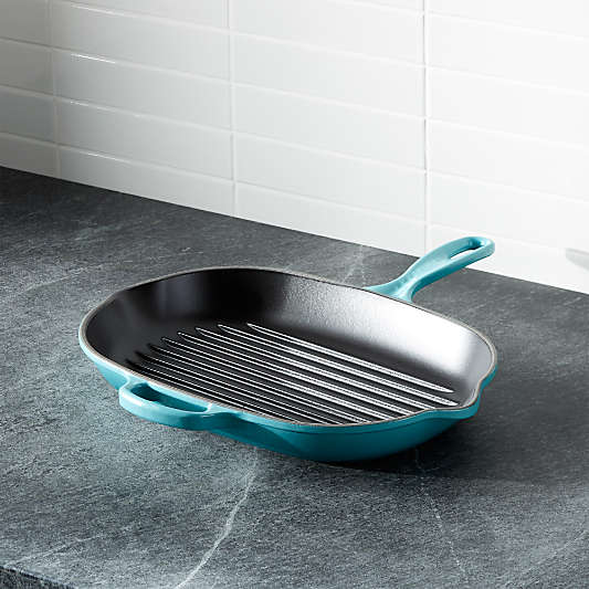 Le Creuset ® Signature Caribbean Oblong Grill Pan