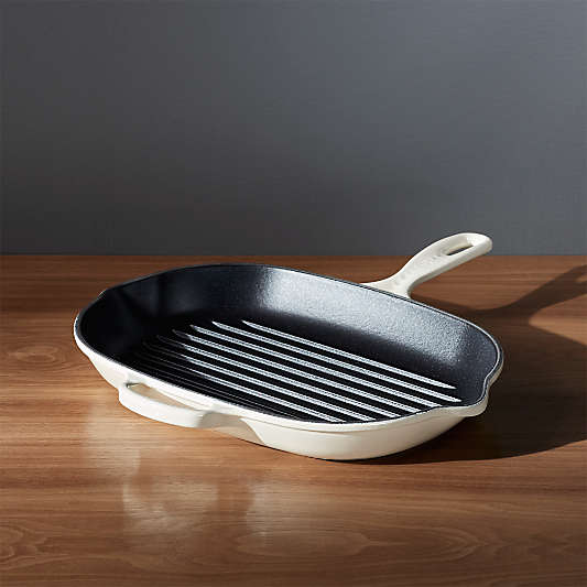 Le Creuset ® Signature Oblong Cream Grill Pan