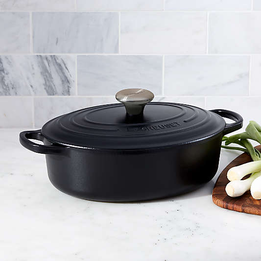 Le Creuset ® Signature 3.5-qt. Licorice Oval Wide Dutch Oven with Lid