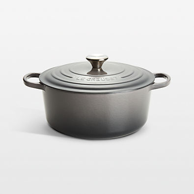View Le Creuset ® Signature 7.25-Qt. Oyster Enameled Cast Iron Round Dutch Oven details