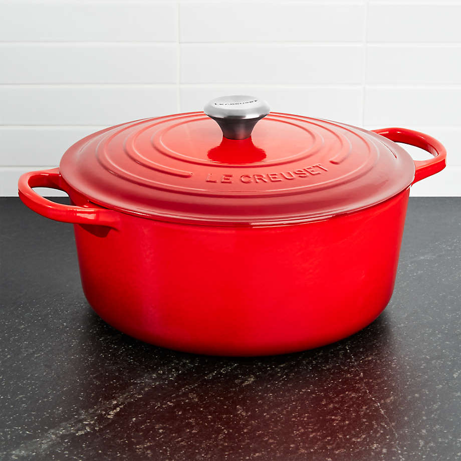  Le Creuset Enameled Cast Iron Signature Wok, 5.25 qt.  (12-2/3), Cerise : Everything Else