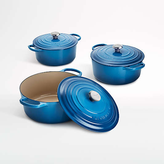 Le Creuset ® Signature 5.5-Qt. Marseille Blue Enameled Cast Iron Dutch Oven