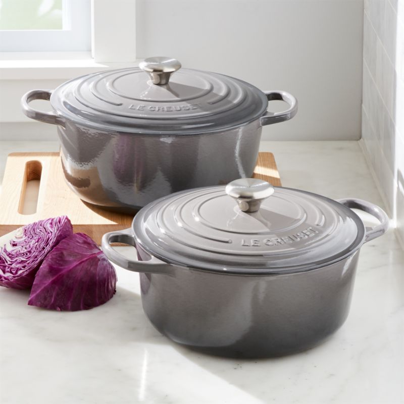 Le Creuset Signature 3.5-Qt. Oyster Grey Enameled Cast Iron