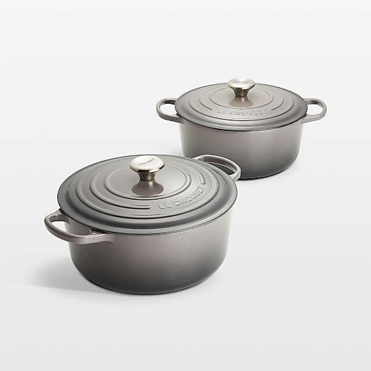 Le Creuset ® Signature 5.3L/5.5-Qt. Oyster Enameled Cast Iron Round Dutch Oven